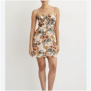 Dynamite Floral Spaghetti Strap Mini Dress